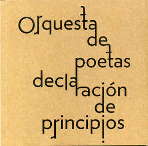 Declracion de principios | Orquesta de poetas | Libro